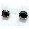 Image 1 : 10K(1.14G), BLACK DIAMOND (2CT) EARRING, APPRAISED INSURANCE VALUE $1460