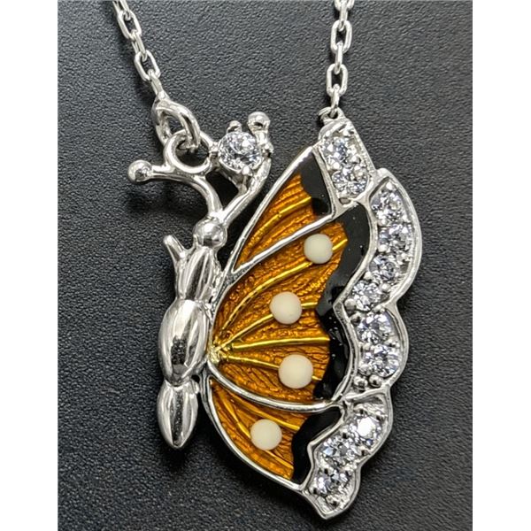 10K(2.2G), BUTTERFLY NECKLACE 16", SUGGESTED RETAIL VALUE $1200