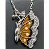 Image 1 : 10K(2.2G), BUTTERFLY NECKLACE 16", SUGGESTED RETAIL VALUE $1200