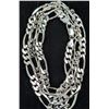 Image 1 : SILVER(38G), MEN'S HEAVY RHODIUM PLATED ITALIAN CHAIN 24", SUGGESTED RETAIL VALUE $1000