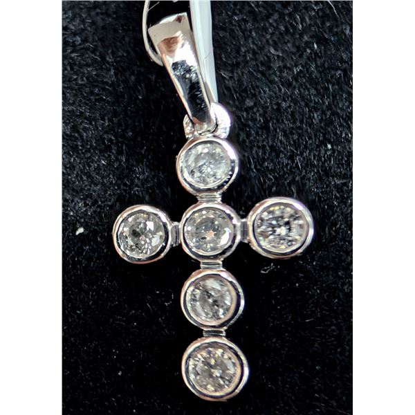 14K(0.7G), NATURAL DIAMOND (0.15CT) PENDANT, SUGGESTED RETAIL VALUE $750