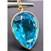 Image 1 : 10K(2.4G), BLUE TOPAZ (11CT) PENDANT, APPRAISED INSURANCE VALUE $800