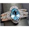 Image 1 : SILVER(4G), BLUE TOPAZ (APP 1.5CT) RING, SUGGESTED RETAIL VALUE $250