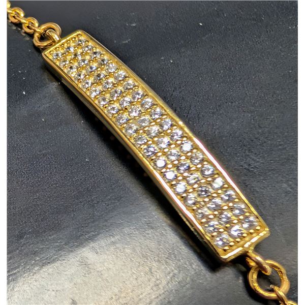 SILVER(2.44G), CZ BRACELET 7"