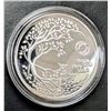 Image 1 : FINE SILVER(10G), LASER COLOR LIFE OF TREE COIN