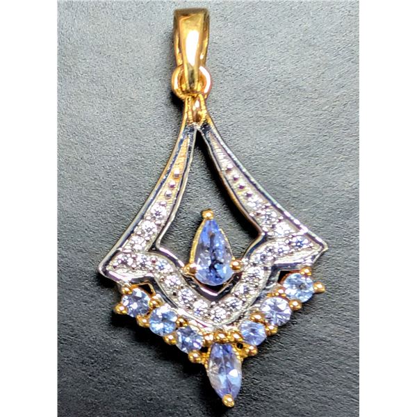 SILVER(2.65G), TANZANITE (1.45CT), CZ (0.2CT) PENDANT SUGGESTED RETAIL VALUE $200
