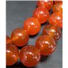 Image 2 : SILVER ROUND CARNELIAN (185CT) NECKLACE 16" SUGGESTED RETAIL VALUE $200