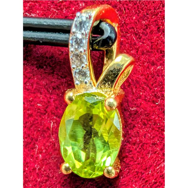 SILVER PERIDOT (1CT) PENDANT