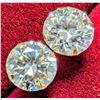 Image 1 : 14K(0.62G),  MOISSANITE (1.5CT) EARRINGS, APPRAISED INSURANCE VALUE $1100