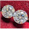 Image 1 : 14K(0.43G), LAB DIAMOND (0.82CT) EARRINGS, APPRAISED INSURANCE VALUE $1000