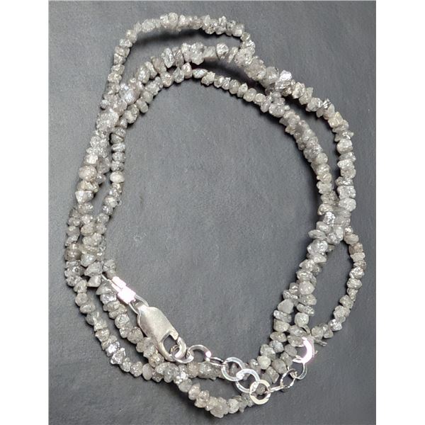 NATURAL DIAMOND (17CT)  NECKLACE 16", APPRAISED INSURANCE VALUE $500