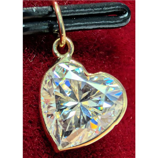 10K(0.35G),  MOISSANITE (0.35CT) PENDANT, SUGGESTED RETAIL VALUE $500