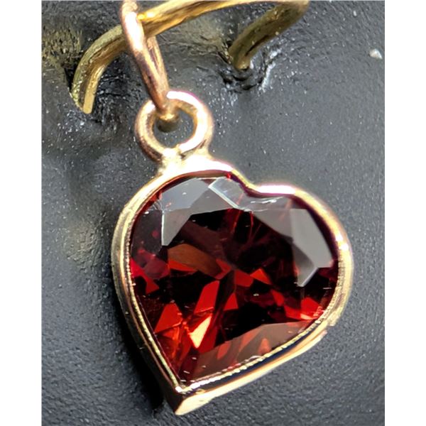 10K(0.23G),  GARNET (0.85CT) PENDANT, SUGGESTED RETAIL VALUE $400