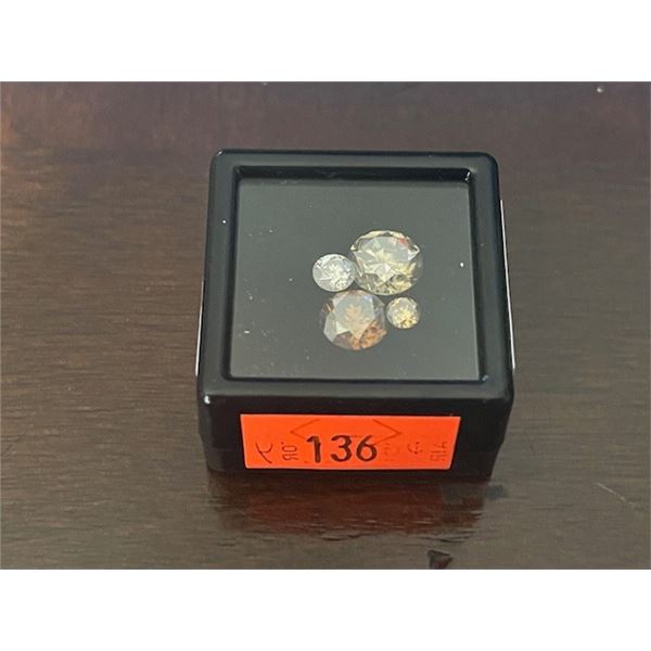 COLOR MOISSANITE APP 3CT ASSORTED GEMSTONE, SUGGESTED RETAIL VALUE $200