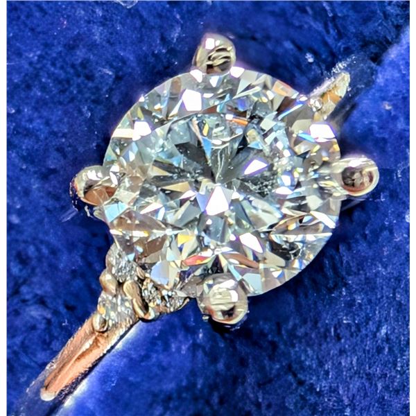 10K(1.82G), LAB DIAMOND (1.5+0.06CT)RING, SIZE 6.5, APPRAISED INSURANCE VALUE $2185