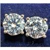 Image 1 : 10K(1.26G), LAB DIAMOND (2.04CT) EARRING, APPRAISED INSURANCE VALUE $2000