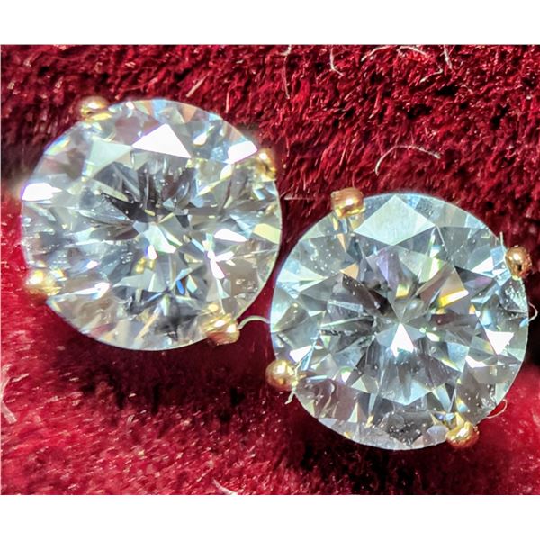 14K(0.45G), MOISSANITE (1.66CT) EARRING, SUGGESTED RETAIL VALUE $1400