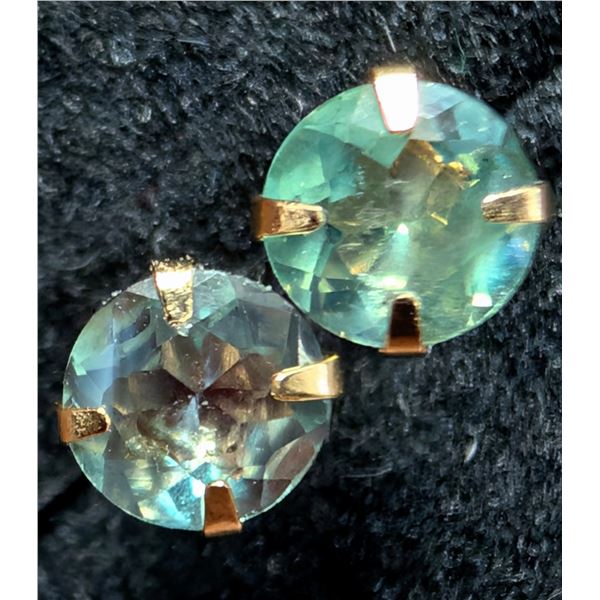 14K(0.32G), NATURAL ALEXANDRITE COLOR CHANGING (0.45CT) EARRING, SUGGESTED RETAIL VALUE $600