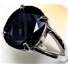 Image 2 : SILVER(4.11G), GENUINE BLUE SAPPHIRE (3.5CT)RING SUGGESTED RETAIL VALUE $400