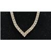 Image 2 : *NEW* 18K GOLD PLATED 4MM PRINCESS CUT SIMULATED DIAMOND (CZ) TENNIS NECKLACE: 18" LONG