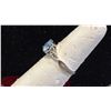 Image 3 : *NEW* 925 SILVER 2 CT BLUE MOISSANITE LAB DIAMOND INFINITY RING: SIZE 7