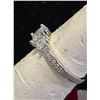 Image 3 : *NEW* .925 SILVER 1CT PRINCESS CUT SIMULATED DIAMOND (CZ) TRINITY RING: SIZE 7