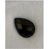 Image 2 : 4 CT PEAR CUT, NATURAL BLACK ONYX: UNTREATED (10MM X 14.2MM)