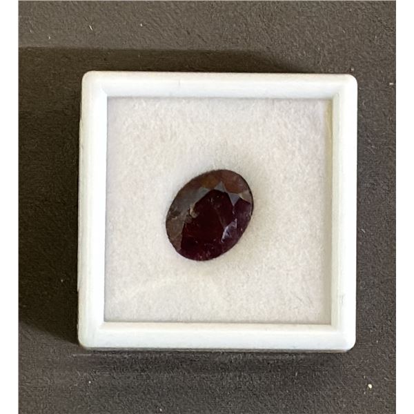 7CT OVAL CUT NATURAL RUBY: UNTREATED (11.4MM X 14.7MM)