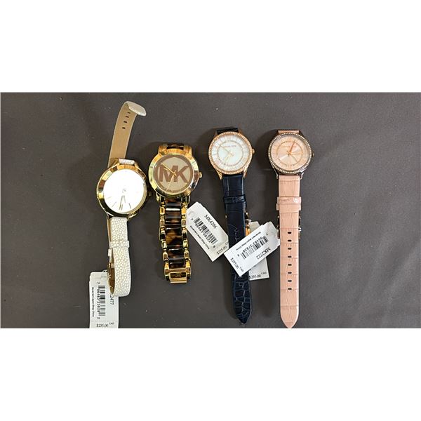 *NEW WITH TAGS* (4) ASSORTED MICHAEL KORS LADIES WATCHES