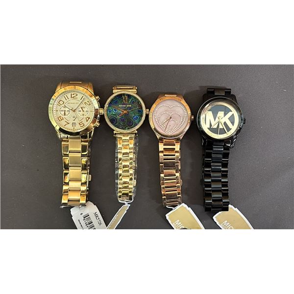 *NEW WITH TAGS* (4) ASSORTED MICHAEL KORS LADIES WATCHES