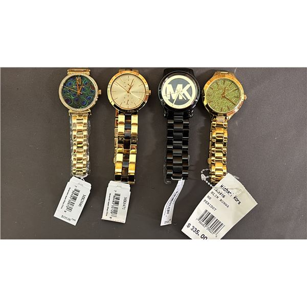 *NEW WITH TAGS* (4) ASSORTED MICHAEL KORS LADIES WATCHES