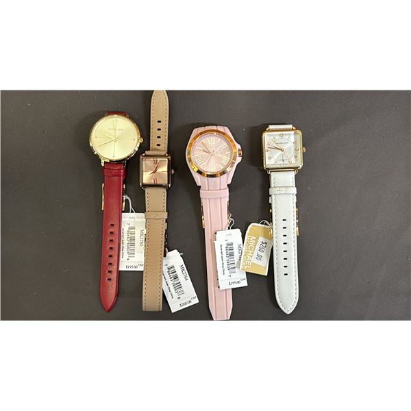 *NEW WITH TAGS* (4) ASSORTED MICHAEL KORS LADIES WATCHES