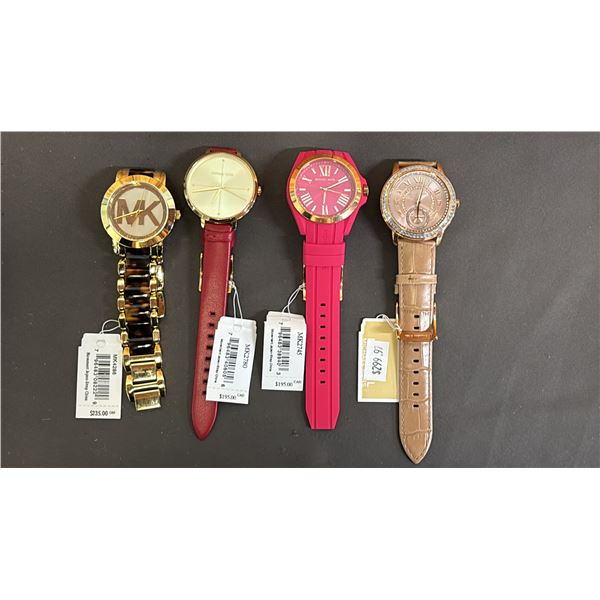 *NEW WITH TAGS* (4) ASSORTED MICHAEL KORS LADIES WATCHES