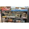 Image 1 : SHELF OF ASSORTED AIRPLANE & HELICOPTER MODEL KITS: HASEGAWA, TAMIYA, HOBBY CRAFT & MORE