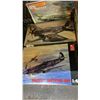Image 3 : SHELF OF ASSORTED AIRPLANE & HELICOPTER MODEL KITS: HASEGAWA, TAMIYA, HOBBY CRAFT & MORE