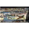 Image 5 : SHELF OF ASSORTED AIRPLANE & HELICOPTER MODEL KITS: HASEGAWA, TAMIYA, HOBBY CRAFT & MORE