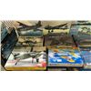Image 8 : SHELF OF ASSORTED AIRPLANE & HELICOPTER MODEL KITS: HASEGAWA, TAMIYA, HOBBY CRAFT & MORE