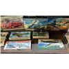 Image 3 : SHELF OF ASSORTED AIR & GROUND VEHICLE MODEL KITS: AIRFIX, ITALERI, HASEGAWA & MORE