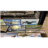 Image 4 : SHELF OF ASSORTED AIRPLANE MODEL KITS: HASEGAWA, ENTEX, ITALERI & MORE