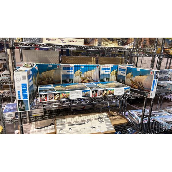 SHELF OF GALAXY TOYS ROMAN WARSHIP "SEA WOLF" SHIP MODEL KITS