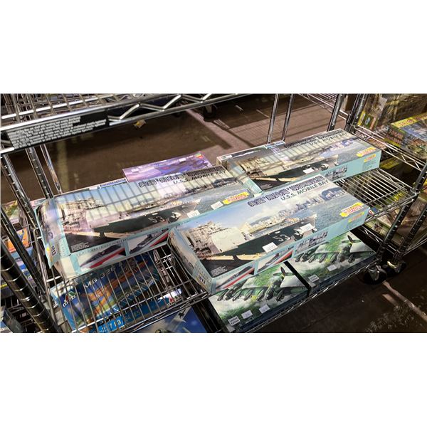 (3) DRAGON U.S.S. MOBILE BAY MISSILE CRUISER MODEL KITS