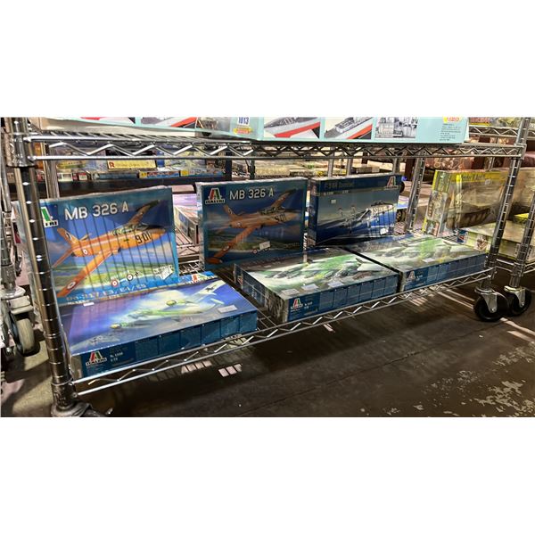 *SEALED IN BOX* SHELF OF ASSORTED ITALERI AIRPLANE MODEL KITS