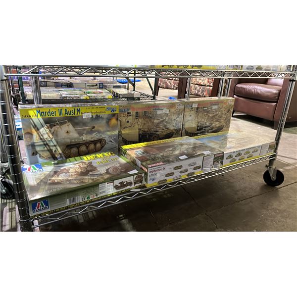 *SEALED BOXES* SHELF OF ASSORTED DRAGON MILITARY TANK MODEL KITS