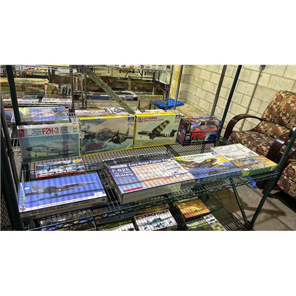 "BATES MOTEL" FORD TRUCK & ASSORTED AIRPLANE MODEL KITS: REVELL, MODELCRAFT, ITALERI & MORE