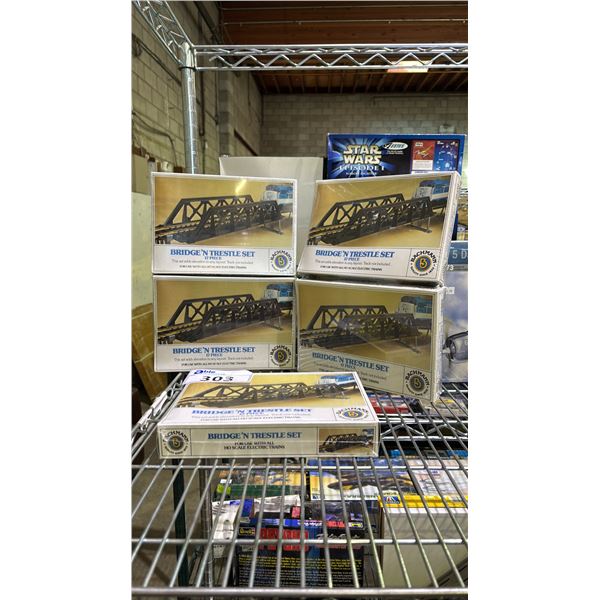 *SEALED BOXES* (5) BACHMANN 17 PIECE BRIDGE'N TRESTLE SETS