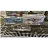 Image 4 : SHELF OF ASSORTED AIRPLANE MODEL KITS: ERTL, HASEGAWA, TRUMPETER & MORE