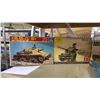 Image 2 : SHELF OF ASSORTED AIRPLANE & MILITARY TANK MODEL KITS: ITALERI, TAMIYA, HOBBY BOSS & MORE