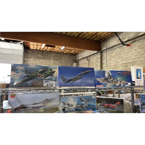 *SEALED BOXES* (1) DRAGON BATTLESHIP MODEL KIT & (2) HASEGAWA AIRPLANE MODEL KITS