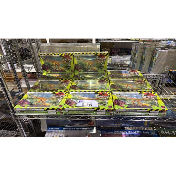 *SEALED BOXES* (11) HASEGAWA "JURASSIC PARK" VELOCIRAPTOR MODEL KITS