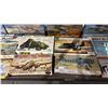 Image 6 : SHELF OF ASSORTED MODEL KITS: AIRPLANES, MILITARY VEHICLES & MILITARY FIGURES